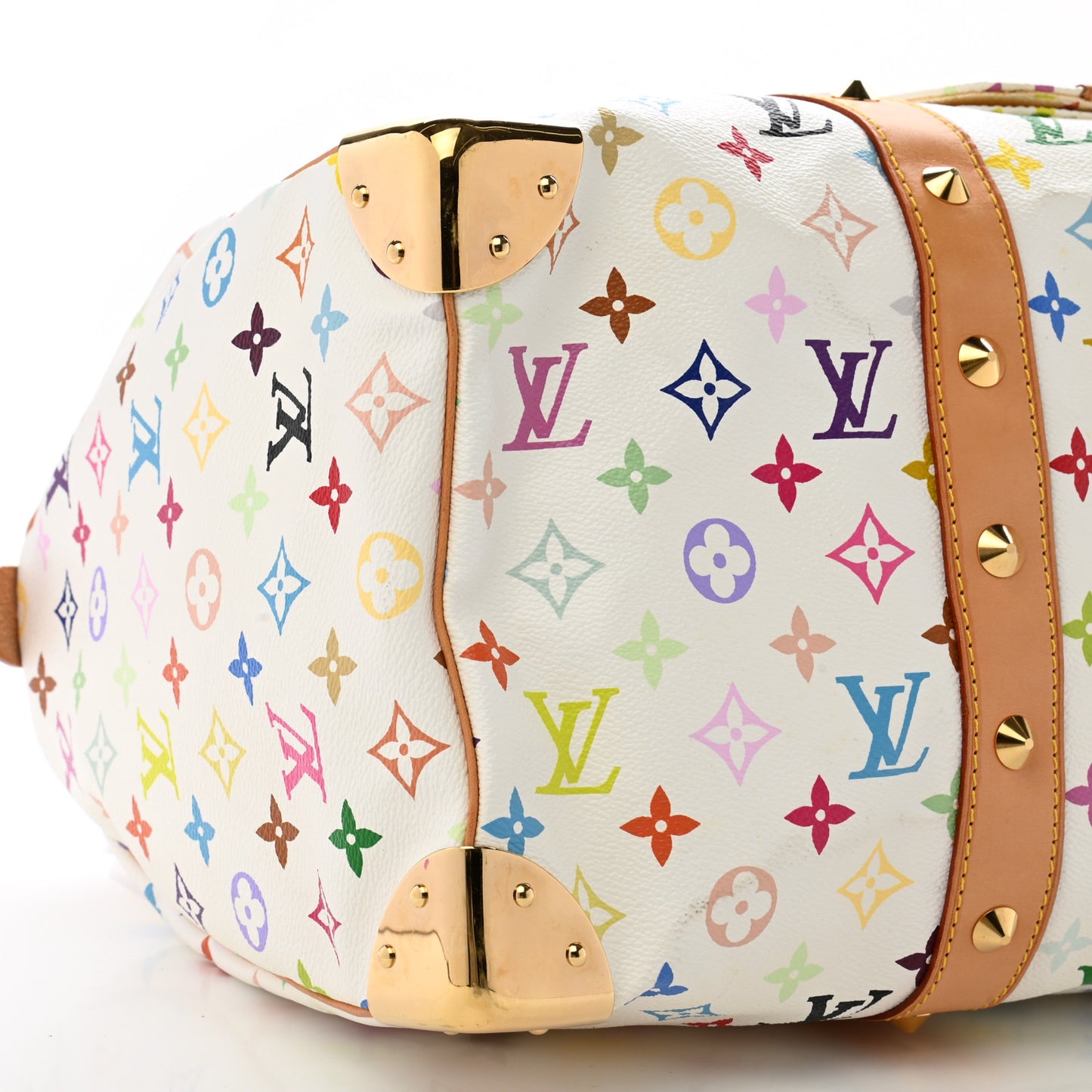 Monogram Multicolor Keepall 45 White
