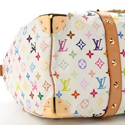 Louis Vuitton Monogram Multicolor Keepall 45 White 9 of 13