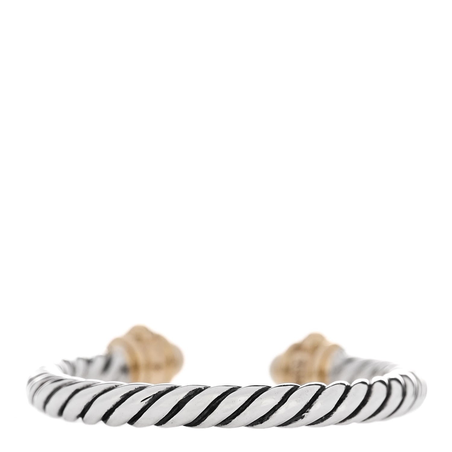 David Yurman Sterling Silver 14K Yellow Gold Diamond Pearl Renaissance Ring 52 6 3 of 5