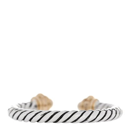 David Yurman Sterling Silver 14K Yellow Gold Diamond Pearl Renaissance Ring 52 6 3 of 5