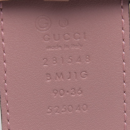 Gucci Soft Microguccissima Margaux Calfskin Belt 90 36 Soft Pink 4 of 5