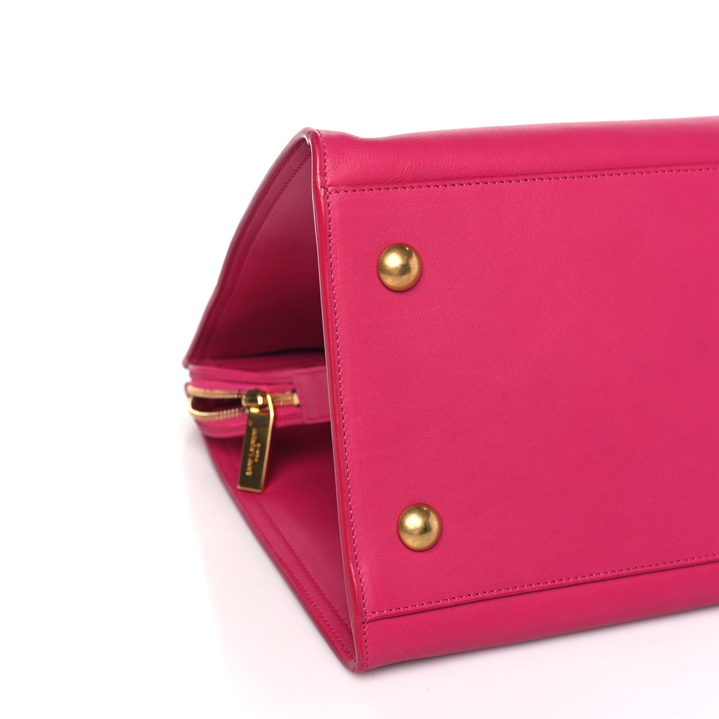 Calfskin Medium Classic Y Cabas Fuchsia