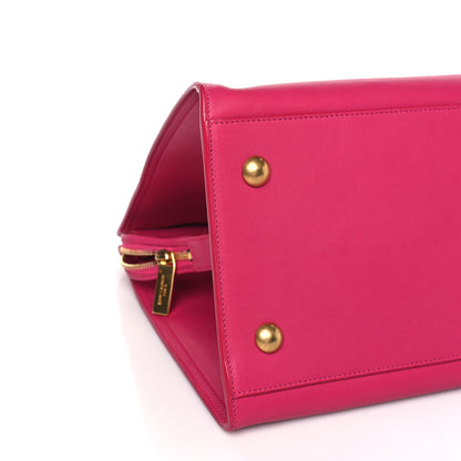 Saint Laurent Calfskin Medium Classic Y Cabas Fuchsia 7 of 8
