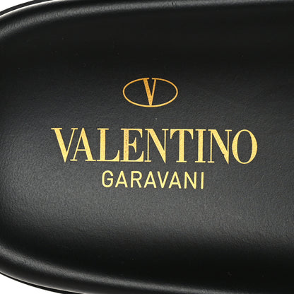 Valentino Garavani Nappa Roman Stud Slide Sandals 40 Black 7 of 8
