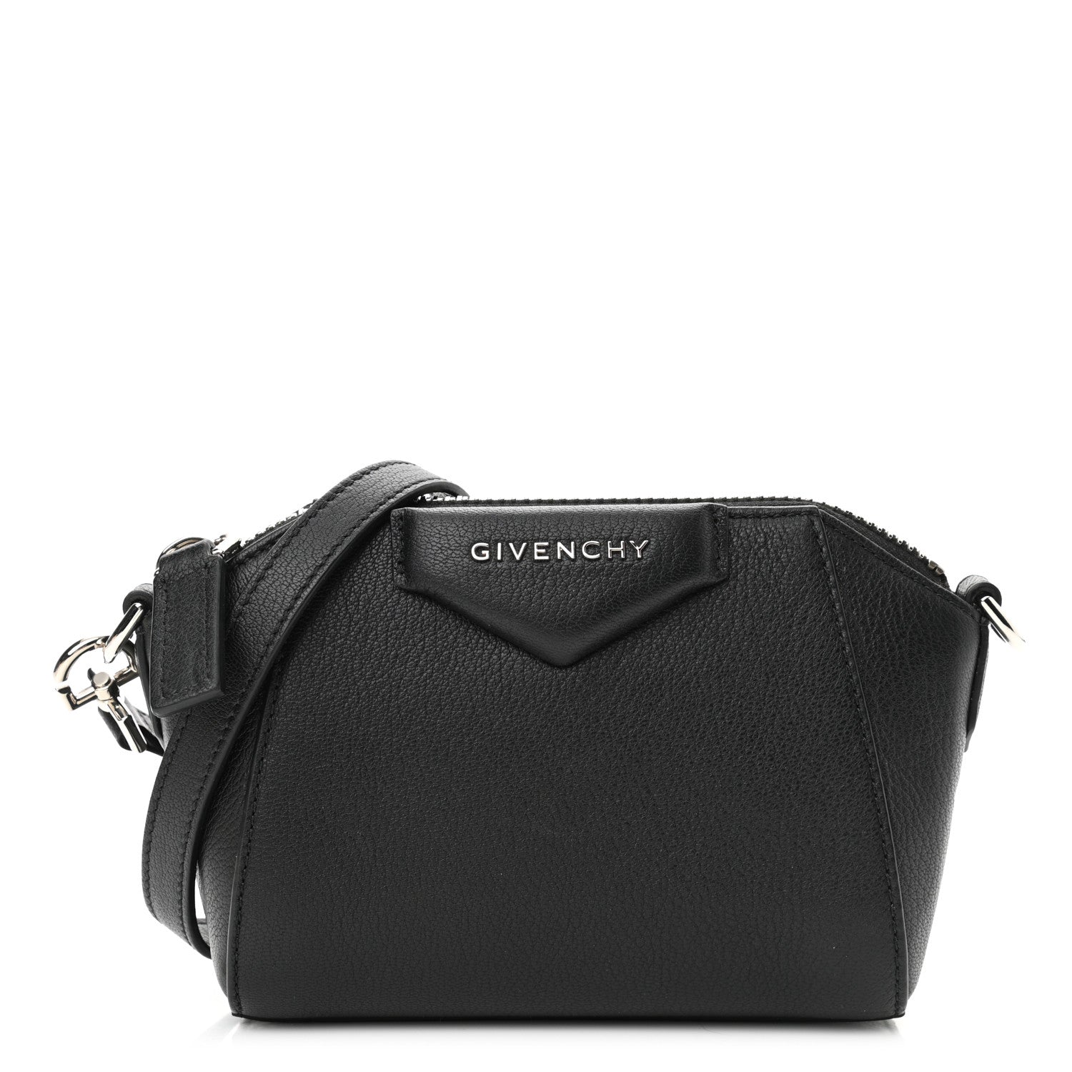 Givenchy Sugar Goatskin Nano Antigona Black 1 of 9