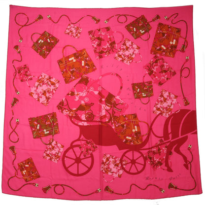 Hermes Cashmere Silk Kelly en Caleche Shawl GM 140 2 of 6