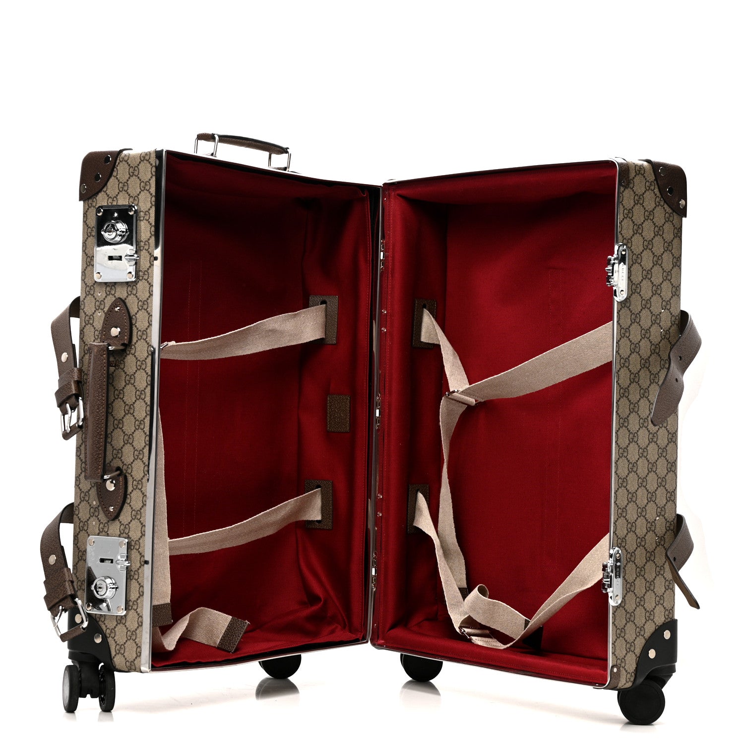 Gucci Supreme Monogram Medium Globe-Trotter Suitcase Brown 4 of 17
