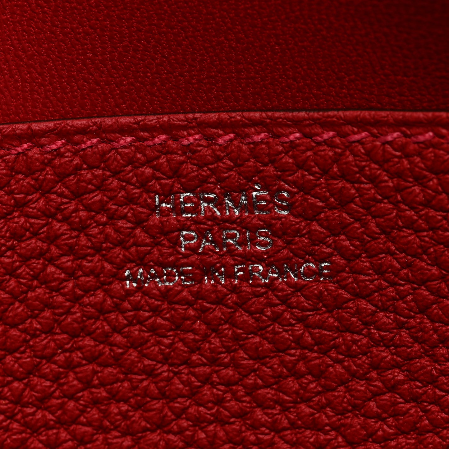 Togo Dogon Recto Verso Wallet Rouge Casaque