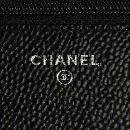 Chanel Caviar Quilted Wallet On Chain WOC Black 6 of 8