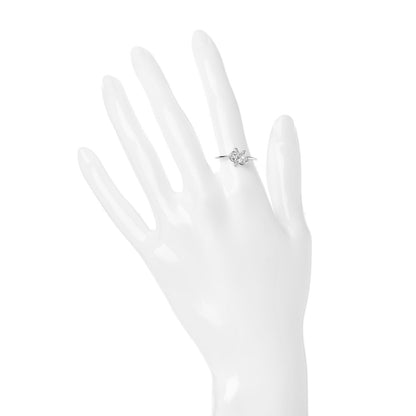 Cartier 18K White Gold Diamond Caresse D'Orchidees Par Ring 52 6 2 of 5