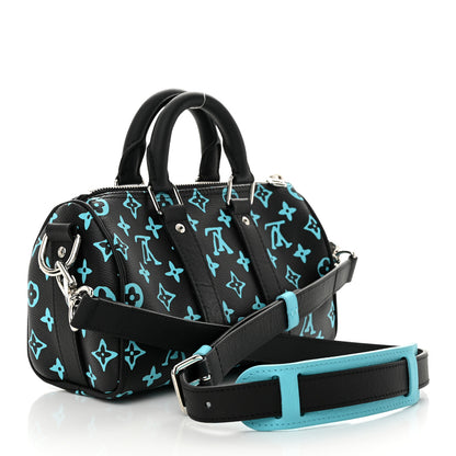 Louis Vuitton Monogram Playground Keepall Bandouliere 25 Black 3 of 10