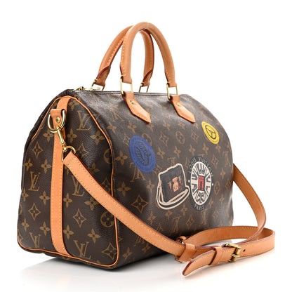 Louis Vuitton Monogram World Tour Speedy Bandouliere 30 3 of 13