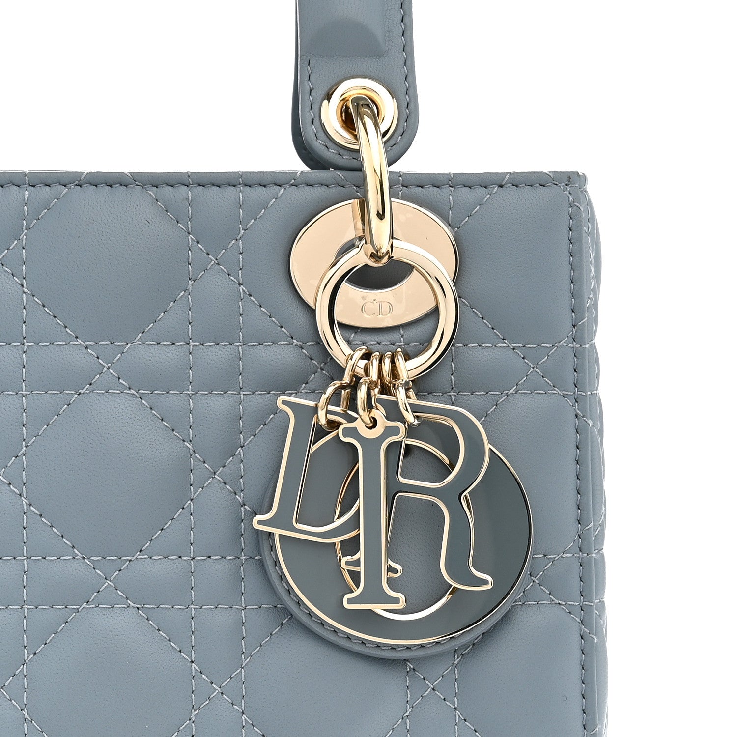 Christian Dior Lambskin Cannage Small My ABCDior Lady Dior Cloud Blue 6 of 8