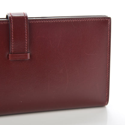 Hermes Box Bearn Gusset Wallet Rouge H 12 of 15