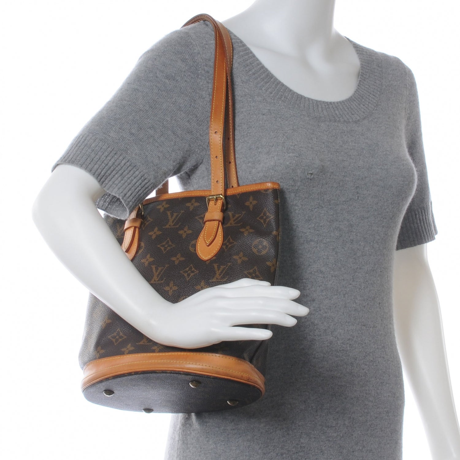 Louis Vuitton Monogram Petit Bucket 23 2 of 7