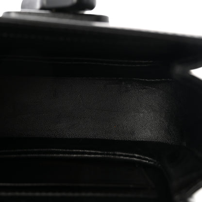 Gucci Boarded Dyana Lux Calfskin Web Monochrome Small Bamboo 1947 Top Handle Bag Black 5 of 10