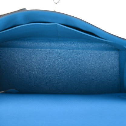 Hermes Togo Kelly Retourne 35 Bleu Zanzibar 5 of 11