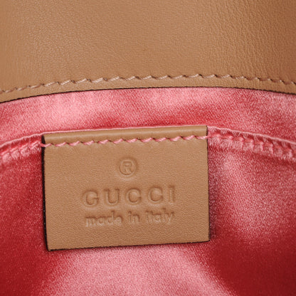 Gucci Metallic Calfskin Matelasse Studded Mini Pearly GG Marmont Shoulder Bag Silver 6 of 7