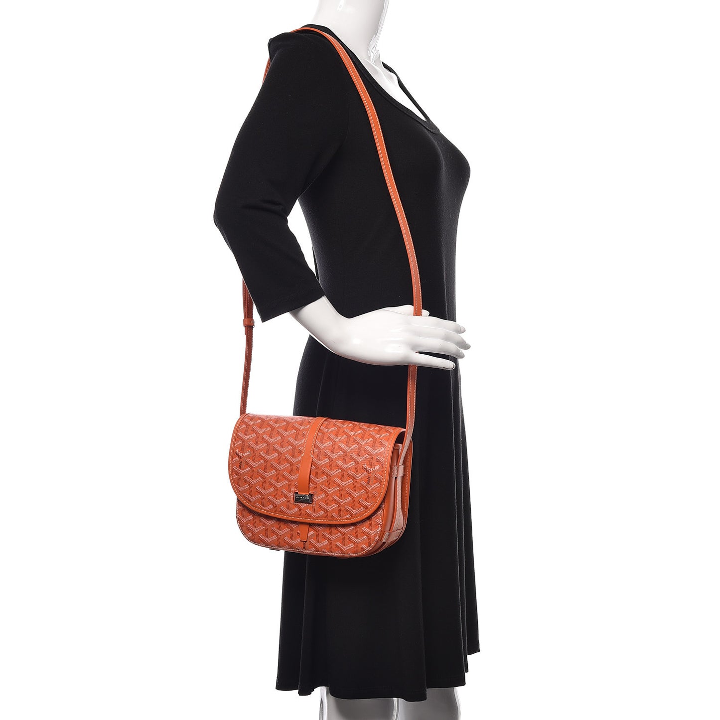 Goyardine Belvedere II PM Messenger Bag Orange