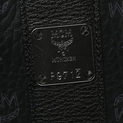 MCM Visetos Large Liz Reversible Shopper Tote Black 8 of 11