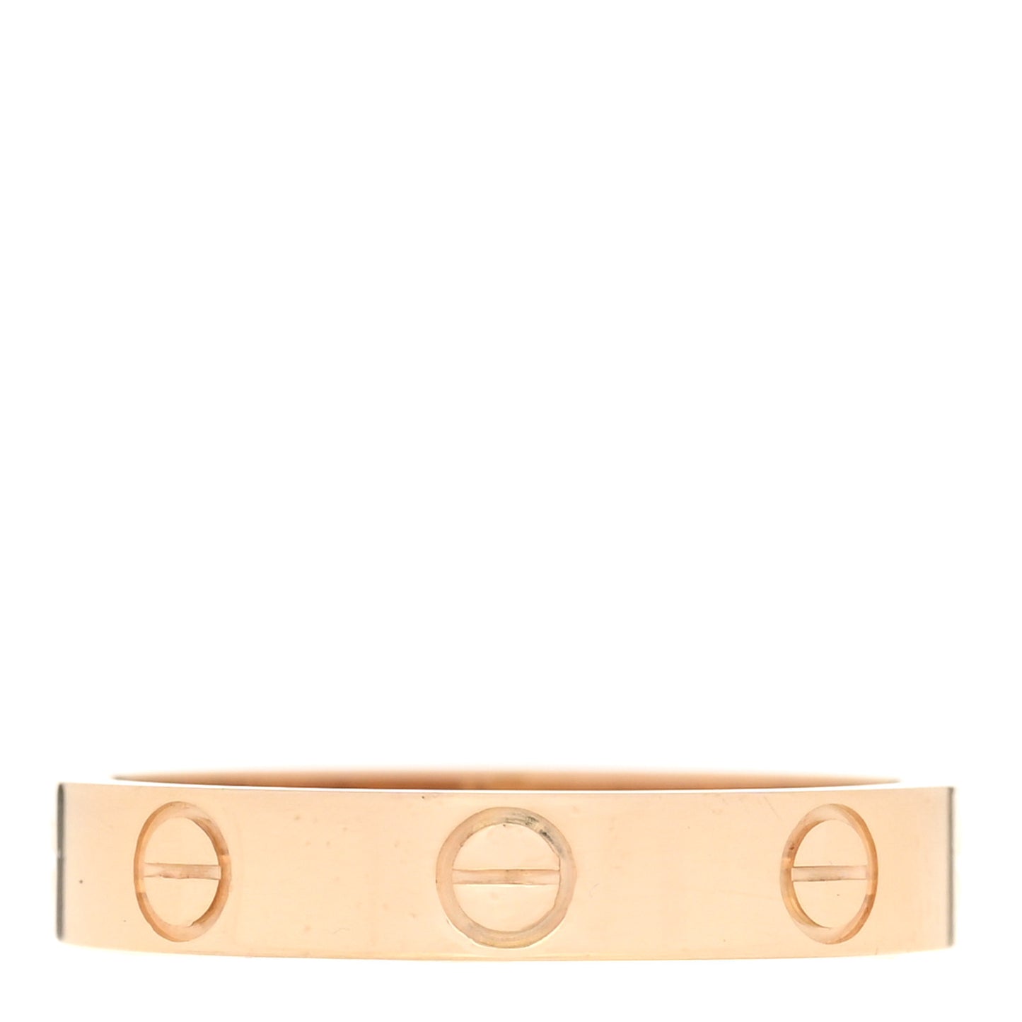 18K Yellow Gold 3.5mm LOVE Wedding Band Ring 54 6.75