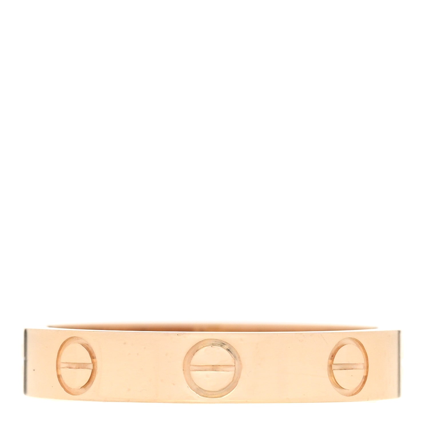 Cartier 18K Yellow Gold 3.5mm LOVE Wedding Band Ring 54 6.75 3 of 4
