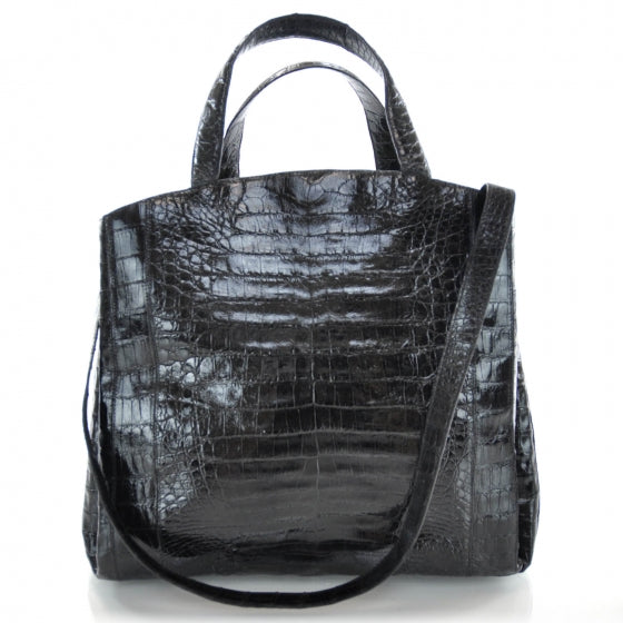 Crocodile Tote Black