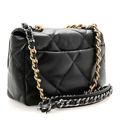 Chanel Lambskin Quilted Medium Chanel 19 Flap Black 3 of 10