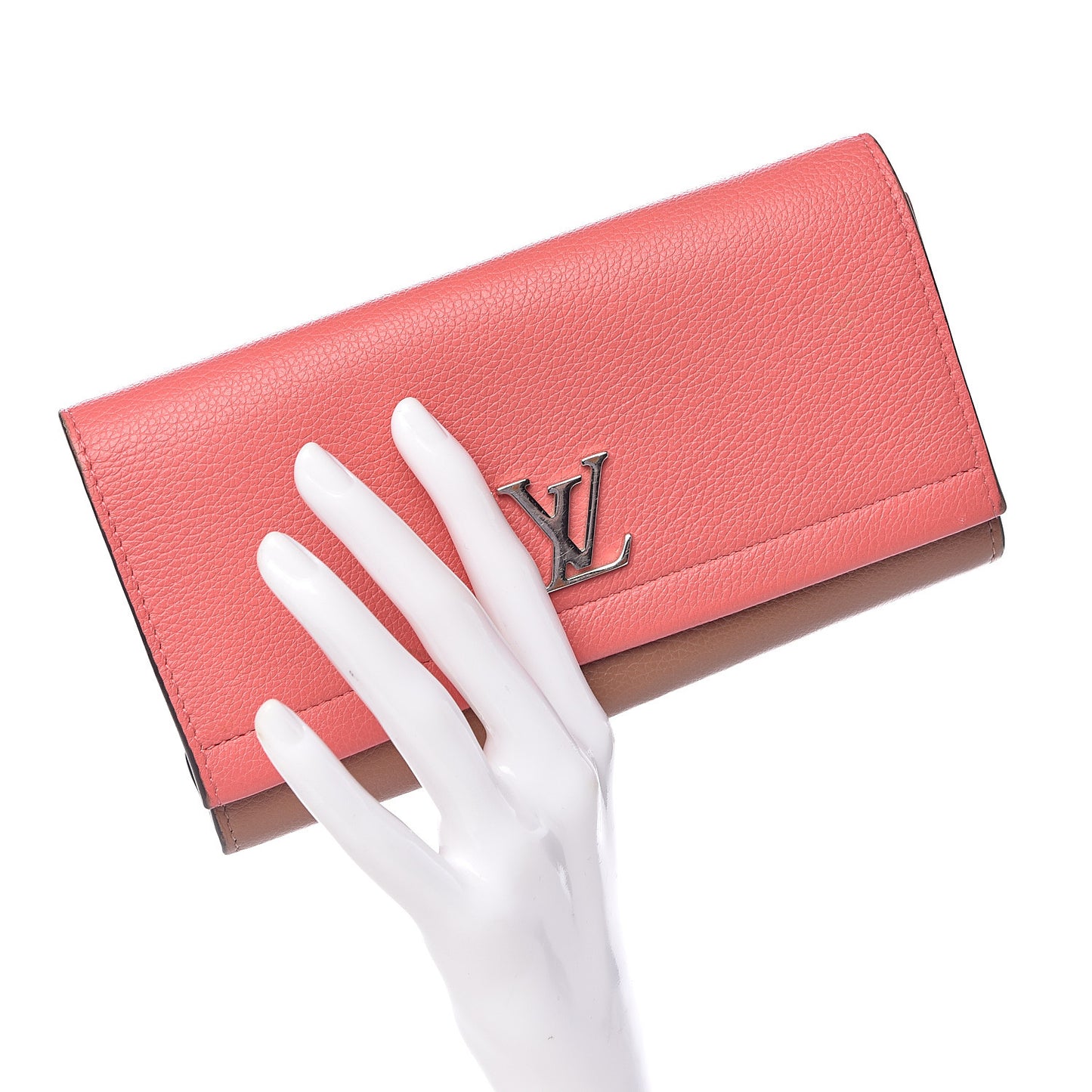 Calfskin Lockme II Wallet Blossom