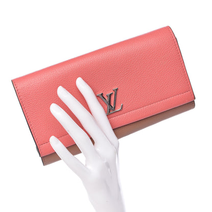 Louis Vuitton Calfskin Lockme II Wallet Blossom 2 of 8