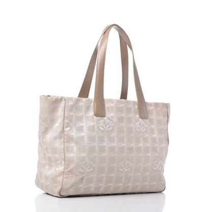 Chanel Nylon Medium Travel Tote Beige 3 of 9