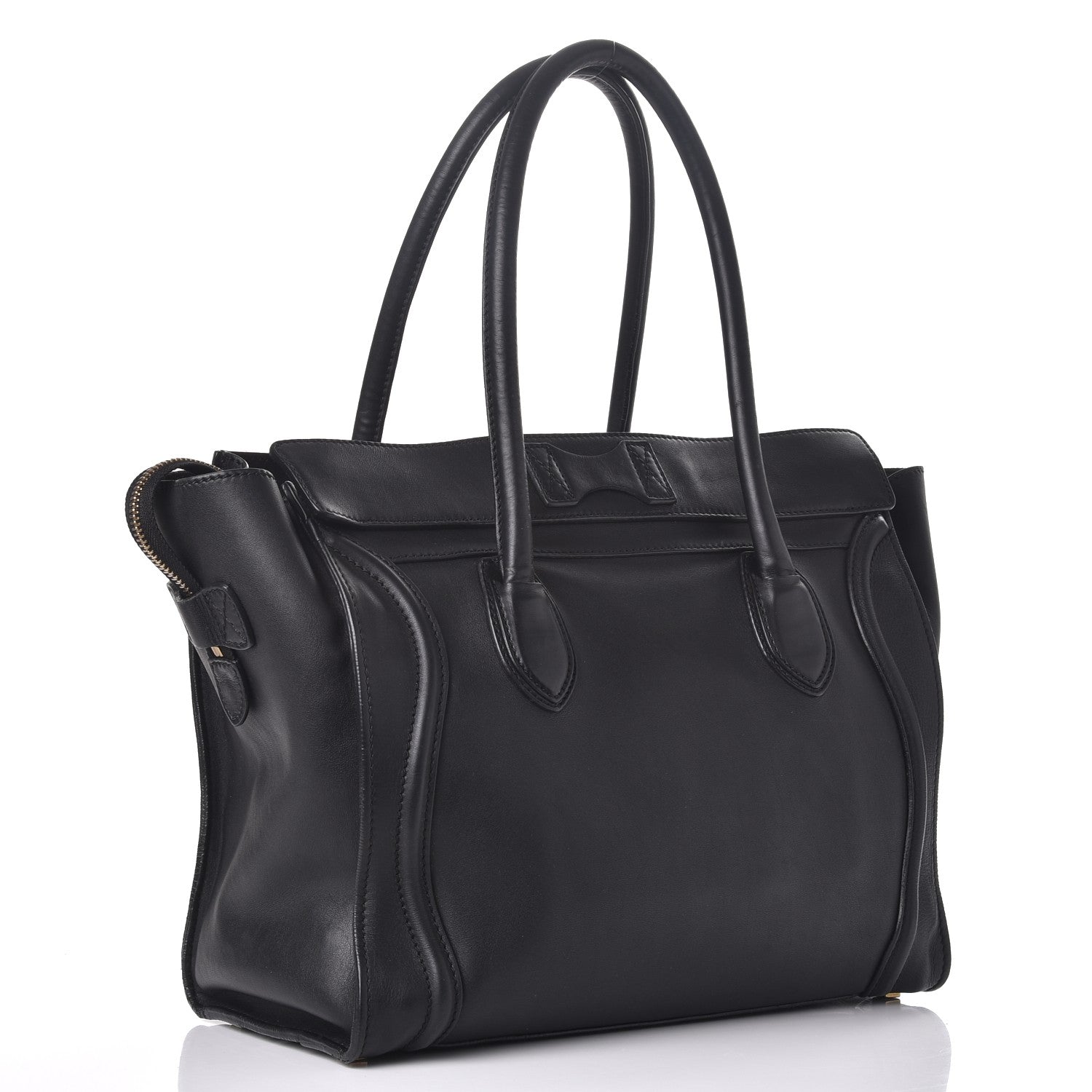 Celine Smooth Calfskin Shoulder Luggage Black 3 of 9
