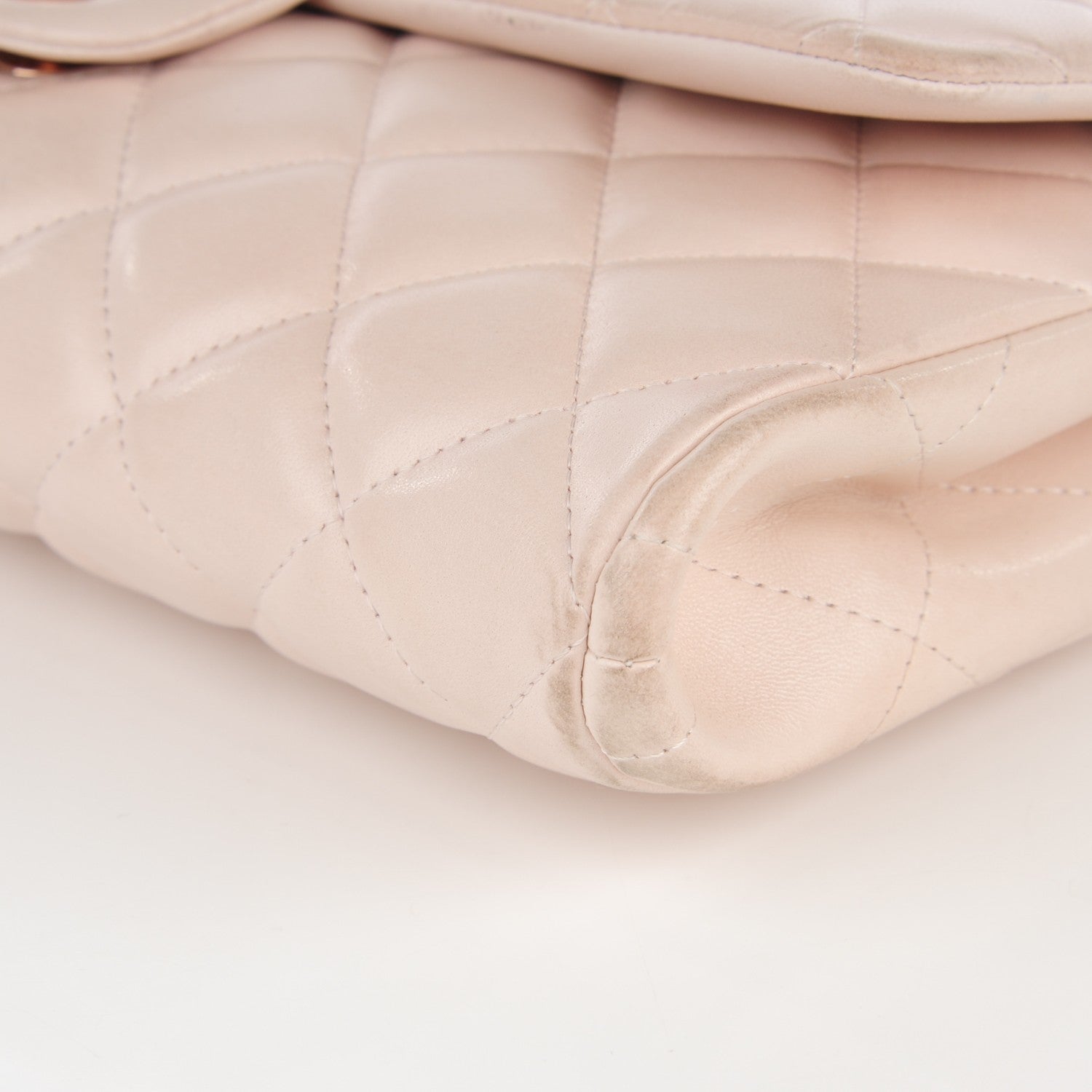 Chanel Lambskin Quilted Clutch With Chain Flap Light Pink 10 of 12
