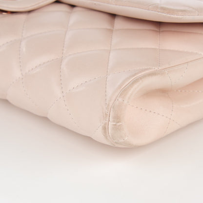 Chanel Lambskin Quilted Clutch With Chain Flap Light Pink 10 of 12