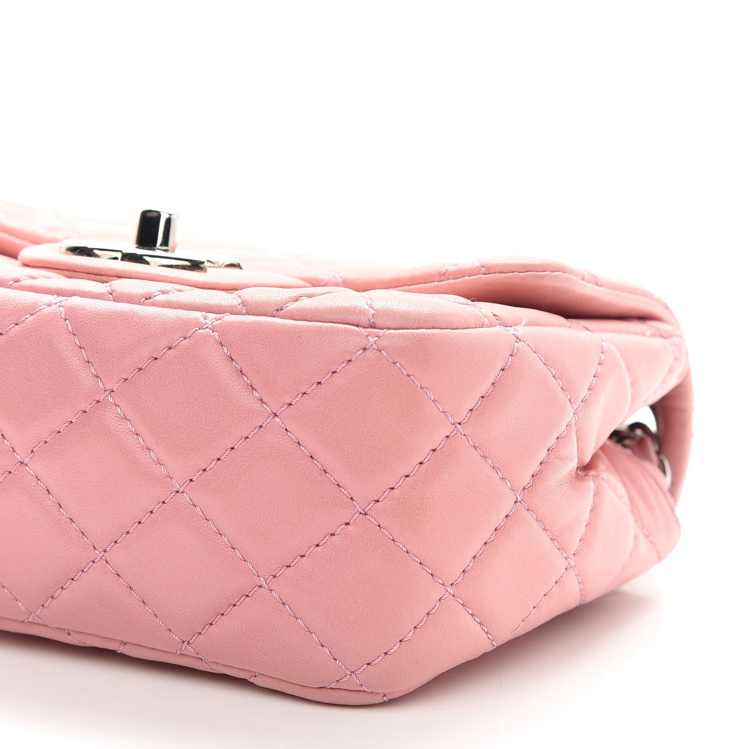 Chanel Lambskin Quilted Mini Square Flap Pink 8 of 8