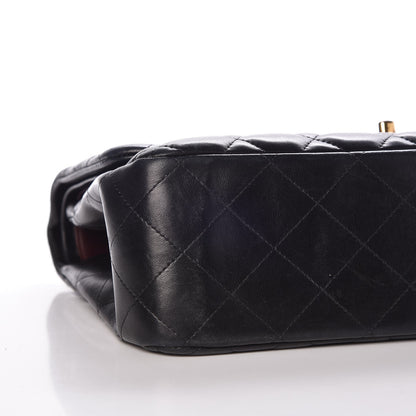 Chanel Lambskin Quilted Jumbo Double Flap Black 9 of 12
