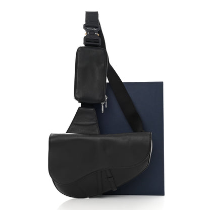 Christian Dior Grained Calfskin Mens Maxi Saddle Bag Back 15 of 15