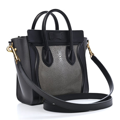 Celine Stingray Smooth Calfskin Nano Tri-Color Luggage Smoke 2 of 8