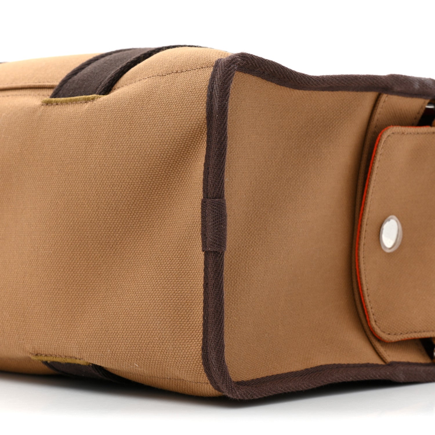 Hermes Polyamide Cotton Carrying Dog Bag Fauve Feu 9 of 13