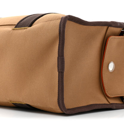 Hermes Polyamide Cotton Carrying Dog Bag Fauve Feu 9 of 13