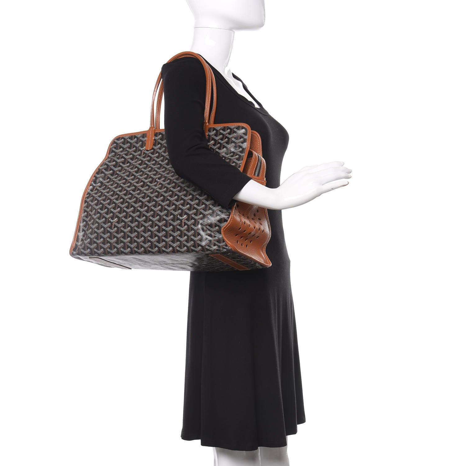 Goyard Goyardine Sac Hardy Pet Carrier PM Black Gold 2 of 8