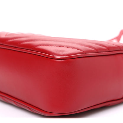 Saint Laurent Calfskin Matelasse Monogram Lou Camera Bag Rouge Eros 10 of 10