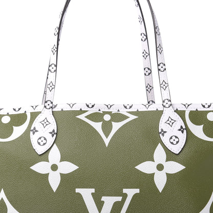 Louis Vuitton Monogram Giant Neverfull MM Kaki 10 of 10