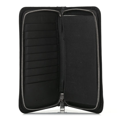 Saint Laurent Grain De Poudre Classic Zip Around Travel Wallet Black 7 of 7