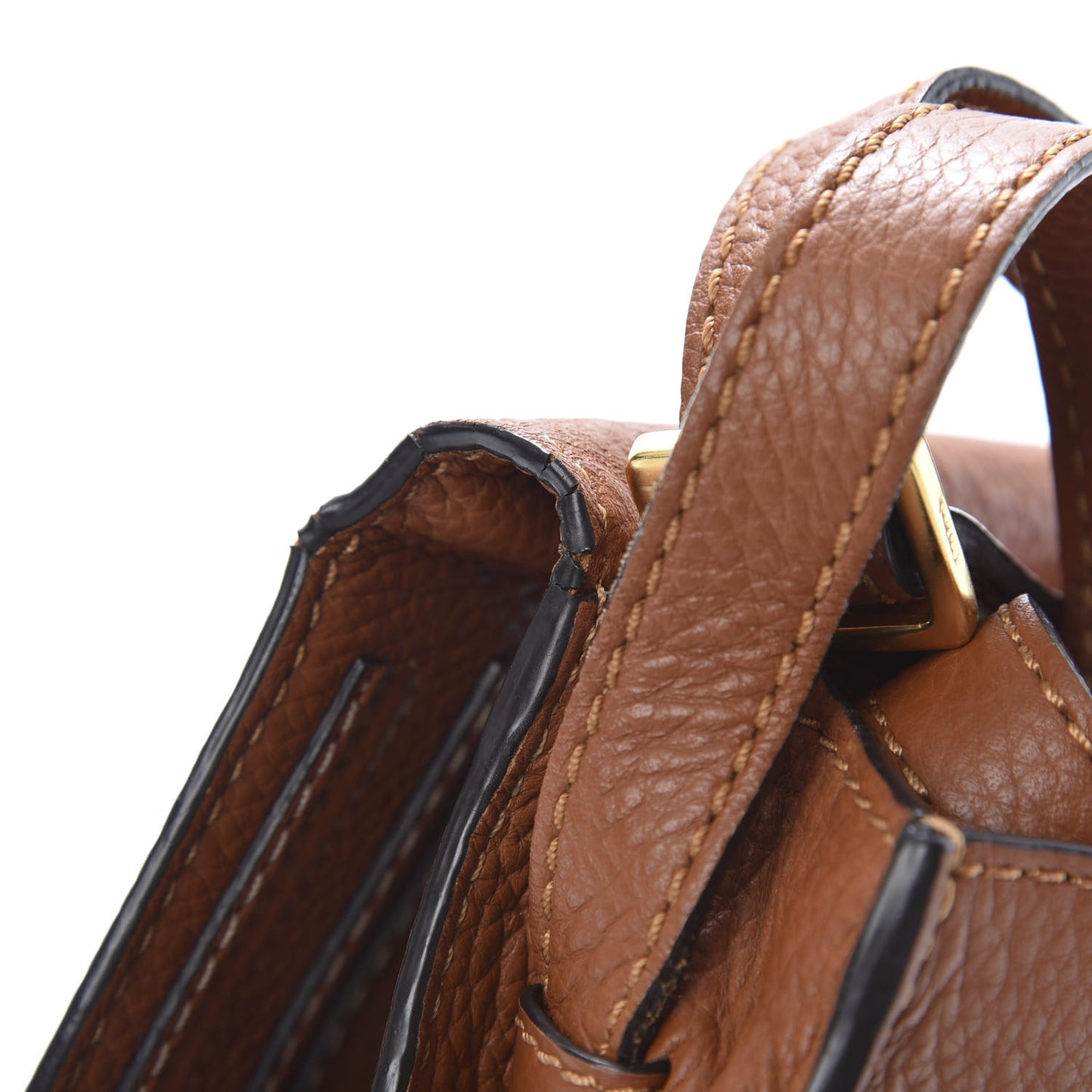 Calfskin Mini Marcie Round Crossbody Bag Tan