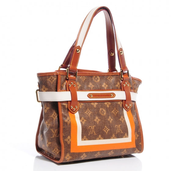 Monogram Rayures Tisse Sac PM
