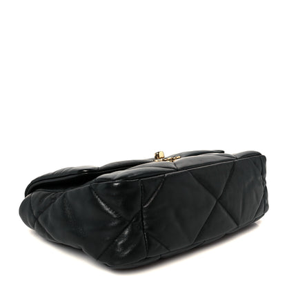 Chanel Goatskin Quilted Medium Chanel 19 Flap Black 4 of 10