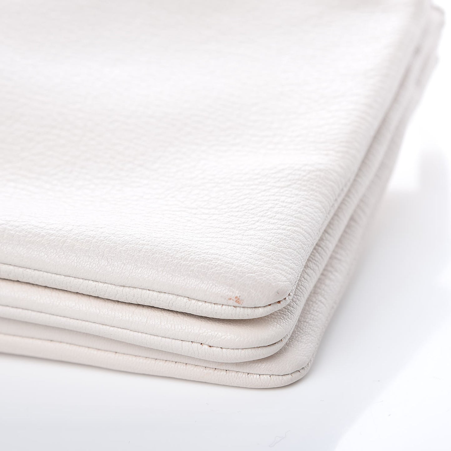 Goatskin Large Trio Crossbody Bag White