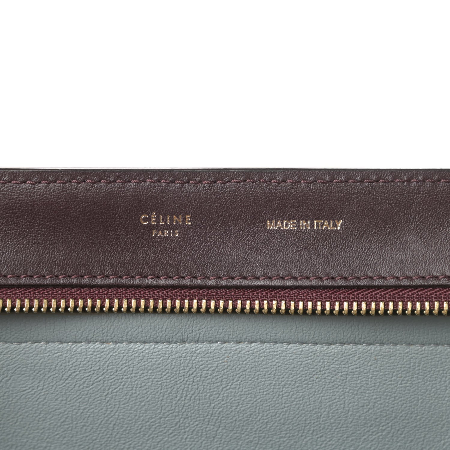 Celine Smooth Calfskin Suede Large Tri-Color Trapeze Dark Grey 6 of 23