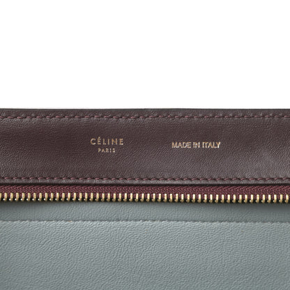 Celine Smooth Calfskin Suede Large Tri-Color Trapeze Dark Grey 6 of 23